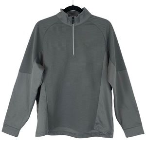 Callaway Men’s Grey OPTI-DRI Golf Pullover Shirt Rib Tech 1/4 Zip Fleece Size S